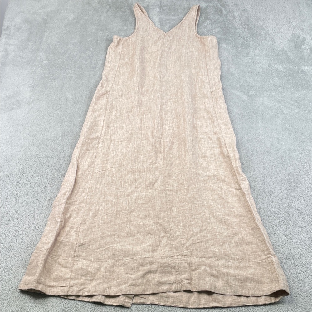 NEW MATE The Label XS 100% Organic Linen Sleeveless Button Down Dress - Picture 11 of 12